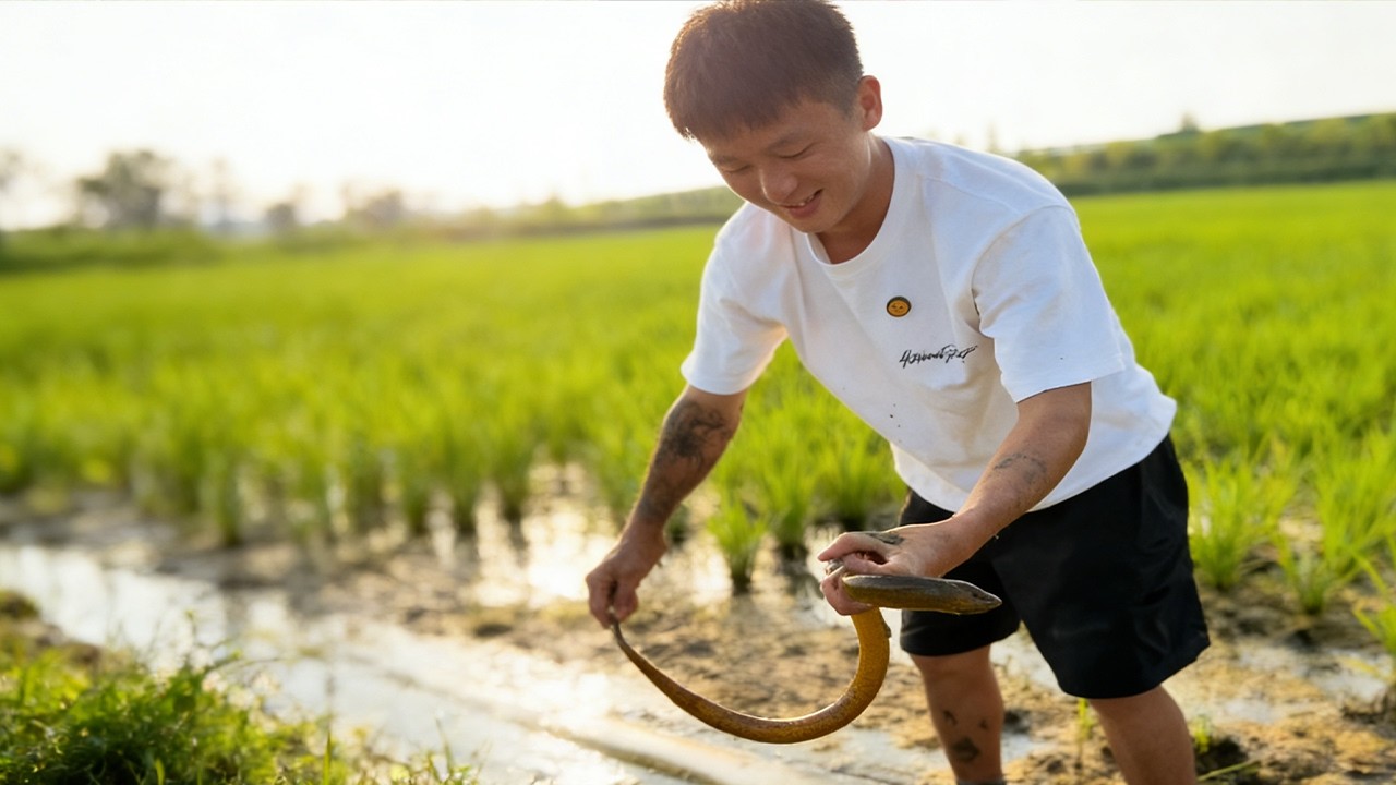 這裏的鱔魚為什麼會長這麼大？看看這洞口裏面的食物就知道了#大熱門