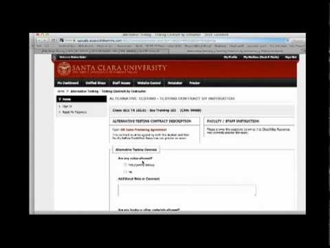 SCU Disabilities Resources - Online Registration Tutorial for Faculty