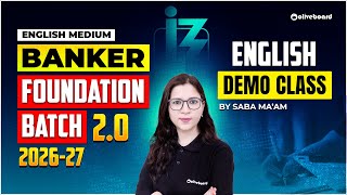 Banker Foundation 2.0 Batch 2026-27 | English Demo Class | English for Bank Exams | Oliveboard screenshot 5