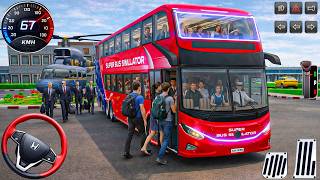 Public Transport Bus Driving: VIP Passengers Super Bus Simulator double decker - android gameplay screenshot 1