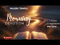Rulers Temple's Morning Devotion | ఉదయకాల వాక్య ధ్యానం..