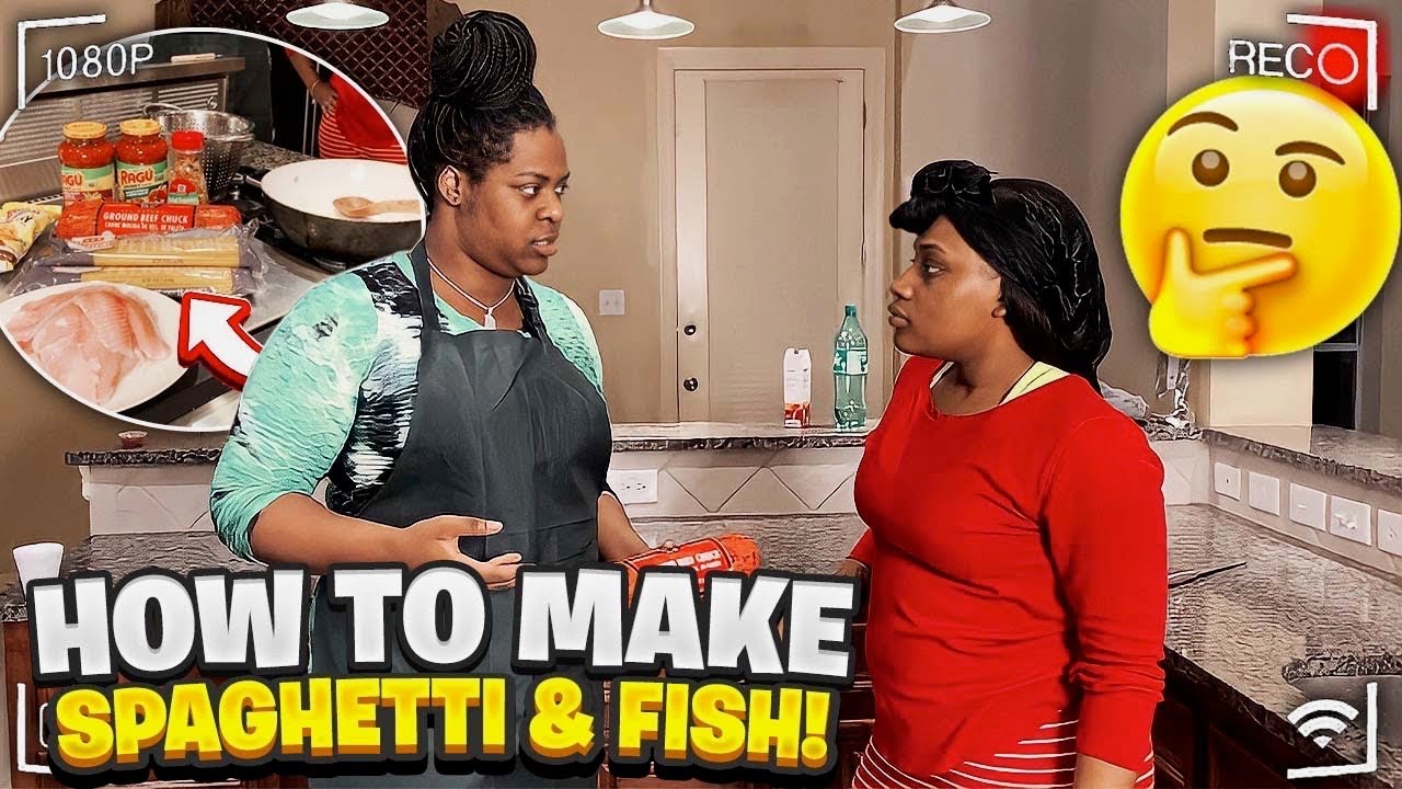 COOKING SPAGHETTI & FISH FOR MY SISTERS | THANKS FOR 400k