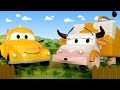 Эмбер корова - Малярная Мастерская Тома в Автомобильный Город 🎨 детский мультфильм