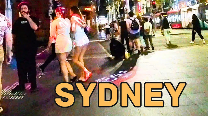 Sydney Nightlife | Sydney Australia Walking Tour | George Street