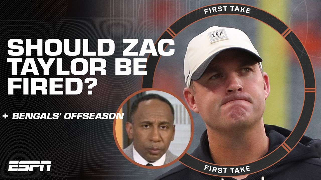 Stephen A. says Zac Taylor is ‘LUCKY TO HAVE A JOB!’ 😳 | First Take