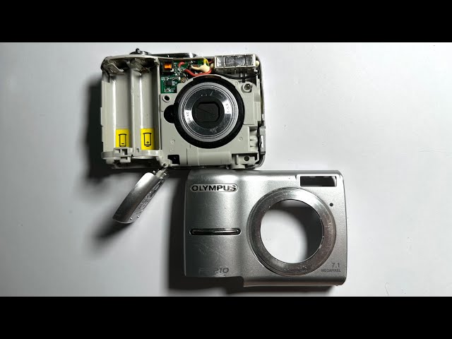2000's Compact digital camera Olympus FE-170 How to use - YouTube
