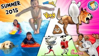 Horsey Go Poopy! Baymax is Poofy! Doggy in a Pooly! Cow go Mooey! (SUMMER 2015 FUNnel Vision Vlog)