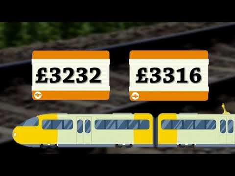 Train ticket price change - Graphic
