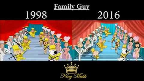 Family Guy - INTRO Comparison (1998 vs 2016)
