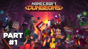 Minecraft Dungeons Gameplay: Journey through Squid Coast, Creeper Woods, and Creepy Crypt - Part 1