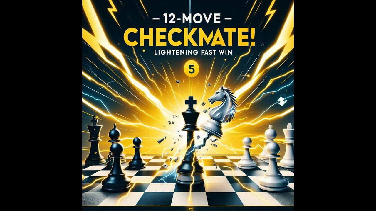 Game #5 | 12-Move Checkmate! Lightning Fast Win | 1001 Games of a Chess Knight