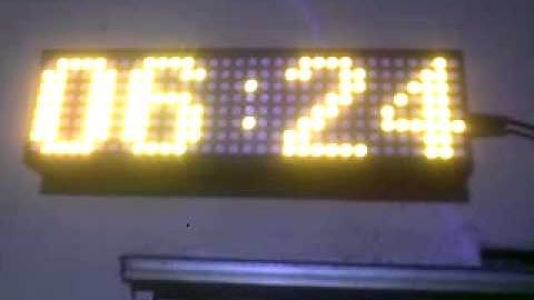 Arduino-wall clock led matrix