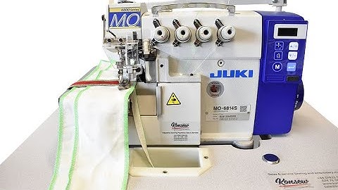 How to thread a 4 thread overlocker (demonstrated on Juki MO6814 )