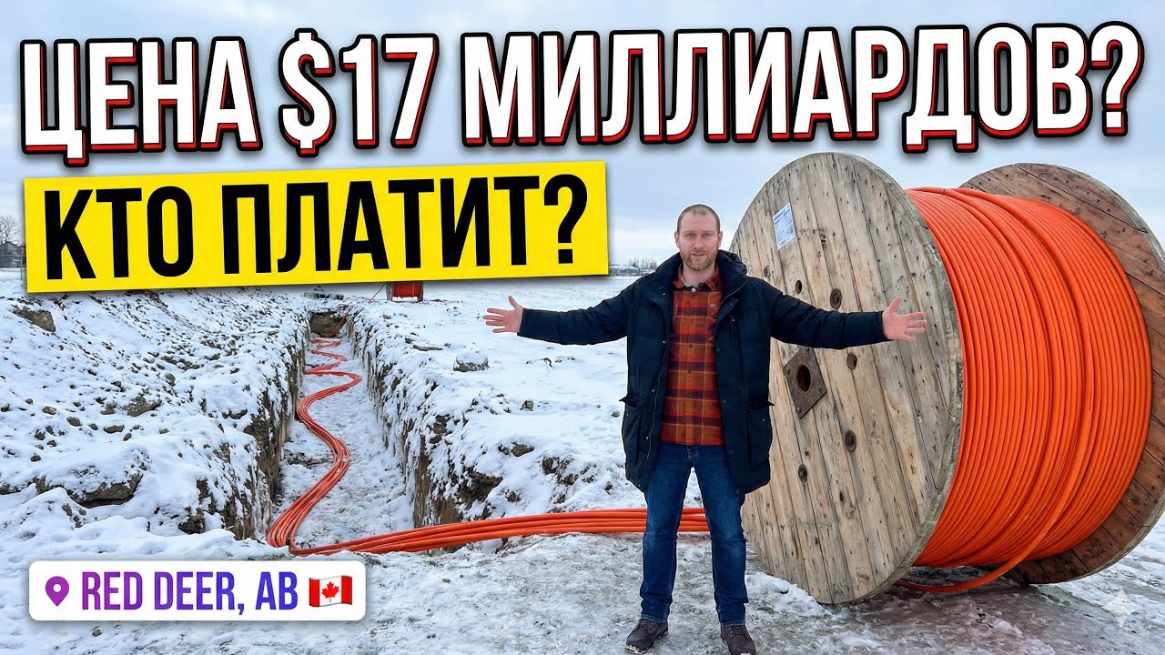 TELUS INVESTING BILLIONS IN ALBERTA? 🇨🇦 Почему перекопали весь Ред-Дир? | Fiber Optic Cost 2026