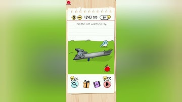 Brain Test Level 103 tom the cat wants to fly