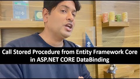 Call Stored Procedure from Entity framework Core in ASP.NET CORE DataBinding