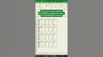 Excel SUM Function Tricks to Speed Up Your Workflow" #exceldaily #excelquicktips