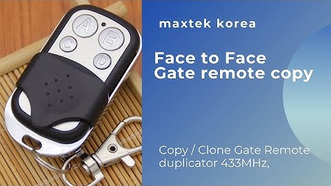 Gate Remote Duplicator | Face to Face remote copy | Copy code | Clone | Programming Method