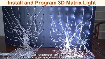 How to install 3D led matrix pixel light and program it with Madshow lighting software