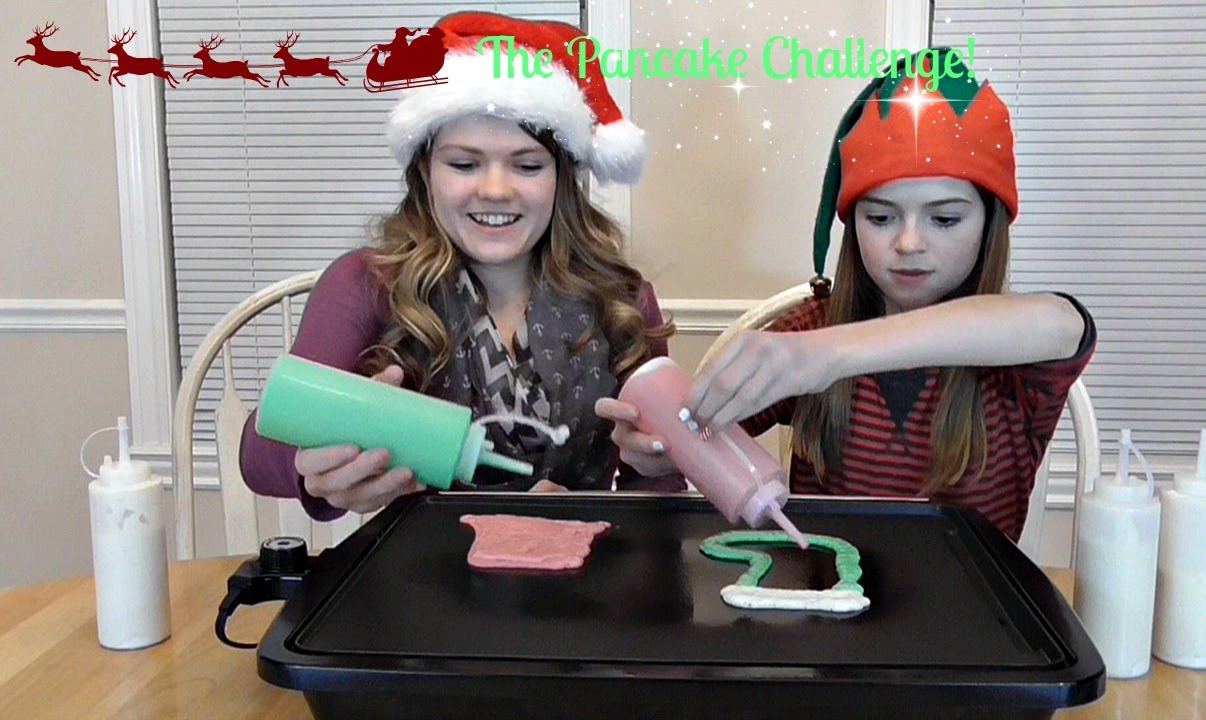 The Holiday Pancake Art Challenge! - YouTube