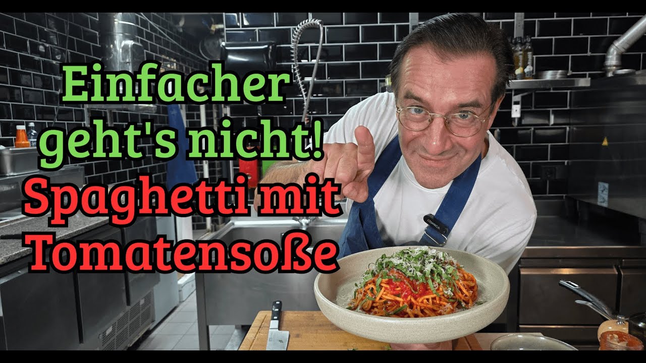 Spaghetti mit Tomatensauce in Rekordzeit! Einfach & super lecker
