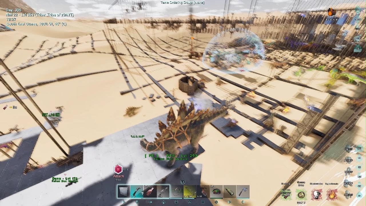 ARK asa Aim bot on the leg - YouTube