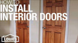 Need to replace a door? Watch to learn how to install an interior door. Find step by step project details here: http://low.es/1Yu32vl. 