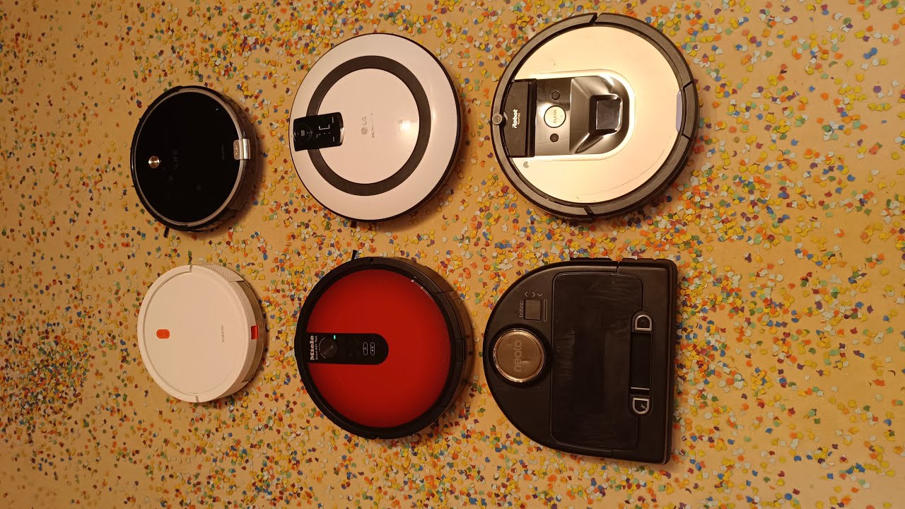 6 robot vacuums confetti mess test