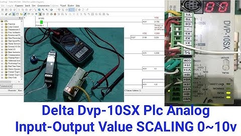 Delta Dvp-10SX Plc Analog Input-Output Value SCALING 0~10v
