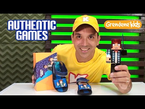 Sandália AUTHENTIC GAMES MINECRAFT Grendene kids! Unboxing! - YouTube