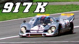 $ 22 mil Porsche 917 K racing at Nürburgring 2017 (revving & flames)