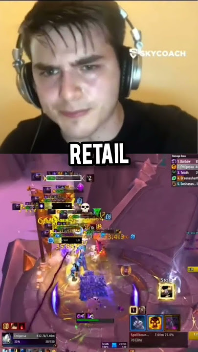 retail vs classic wow #wow #worldofwarcraft #warcraft