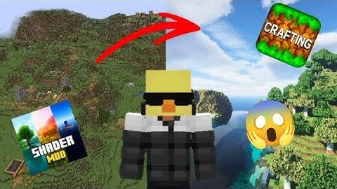 How To Add Shaders On {Crafting And Building} 100% Real Video 📷 A-Z On Mobile 📱