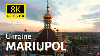 Mariupol, Ukraine - 8K Drone Footage before the siege of the Russian Army