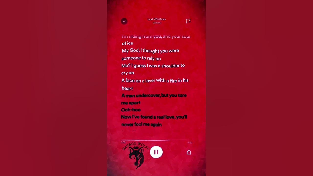 Last Christmas - Wham (Lyrics) "Last Christmas I Gave You My Heart"  #lyrics #music #spotify #shorts