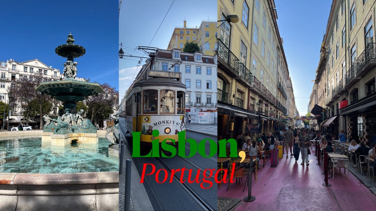 Traveling from Toronto to Lisbon, Portugal ✈️ | Lisbon Airport Tour + Exploring Downtown Lisbon 🇵🇹