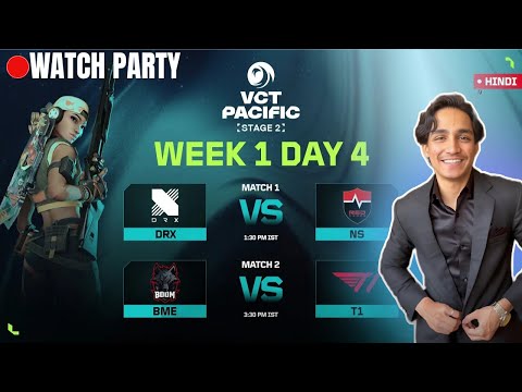 🔴 WATCHPARTY ll BME VS T1 ll VCT PACIFIC STAGE 2025 - 2 ll WEEK 1 DAY 4