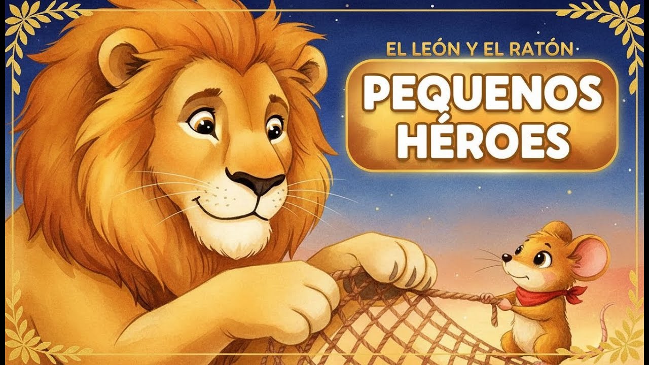 🦁 ✨ CUENTOS INFANTILES: El león y el ratón