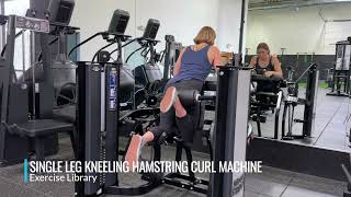 Single Leg Kneeling Hamstring Curl Machine