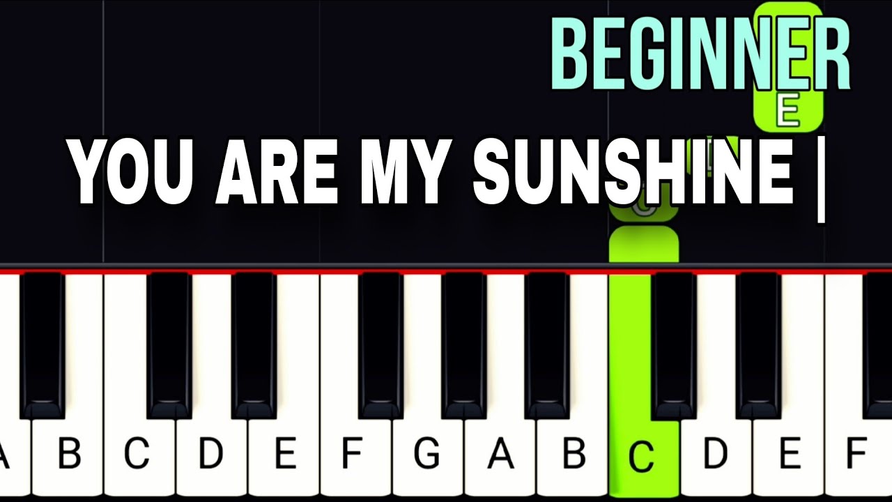 You Are My Sunshine | BEGINNER Piano Tutorial - YouTube