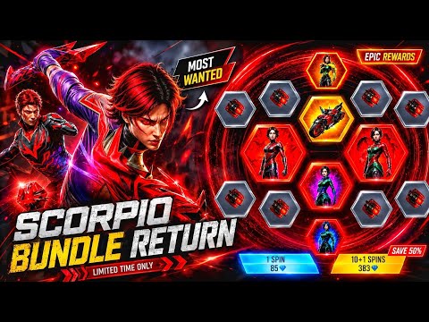 SCORPIO BUNDLE RETURN CONFIRMED 😍 Finally Return Date! | Free Fire MAX