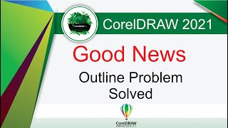 Outline problem solved Good news in CorelDraw 2021 tutorial by, Amjad screenshot 5