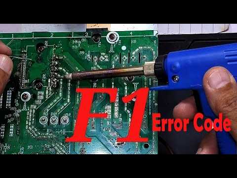 PEL DC inverter AC F1 error code and PCB Repairing training - YouTube