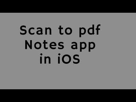 Scan to PDF - Notes app in iOS - YouTube