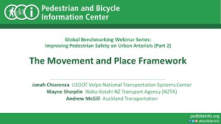 Improving Pedestrian Safety on Urban Arterials (Part 2) - The Movement and Place Framework