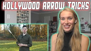 How Hollywood Shot Actors With Arrows Before CGI!!!  Russian Girl First Time Watching!!!