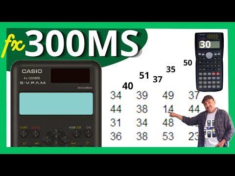 Enter statistical data in CASIO fx-300MS✅