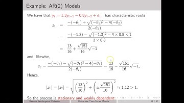 Stationarity Conditions for AR(2) Processes