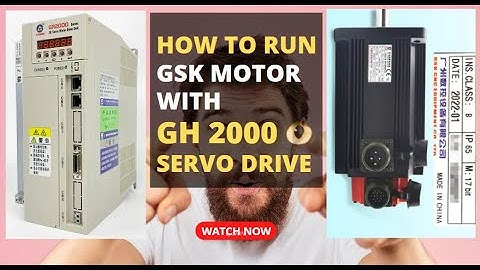 How to Run GSK Motor with GH 2000 Servo Drive ?? #gsk #plc #electrical #cnc #electronics