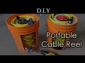 How to DIY Homemade a portable cable reel like Quickwinder (Reel-A-Pail) for 100 ft. 12 gauge cable?